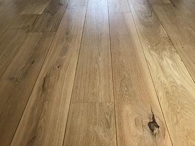 Engineered wood floor installation in New Addington