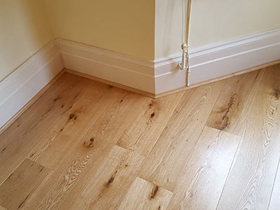 Engineered wood floor installation in Coulsdon