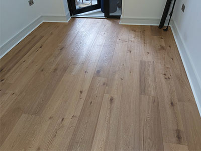 Engineered wood floor fitting in Hampstead