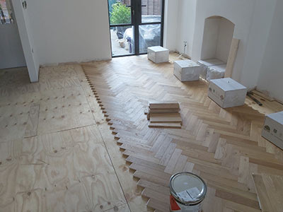 Parquet floor fitting - the process